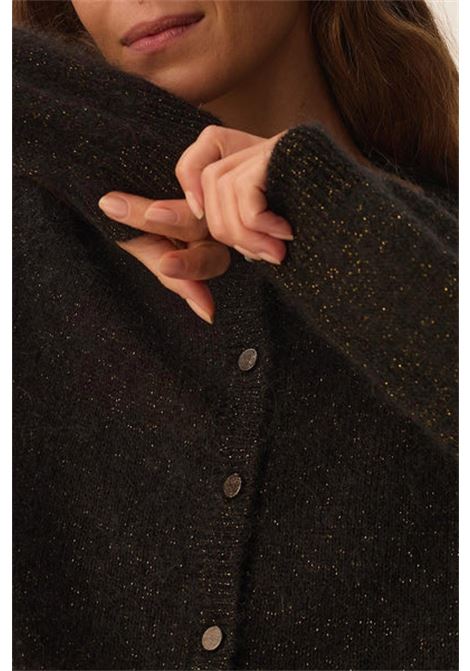 Des Petits Hauts Binette Noir Kid Mohair and Silk Cardigan Des Petits Hauts |  | 1H250083NOIR